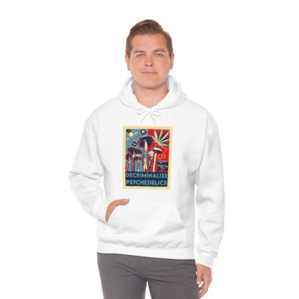 Decriminalize Psychedelics Unisex Hoodie 11 Color Options - Image 15