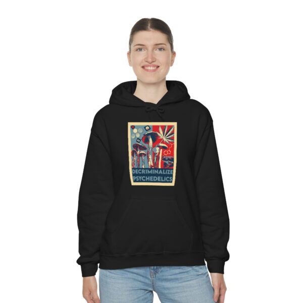 Decriminalize Psychedelics Unisex Hoodie 11 Color Options - Image 5