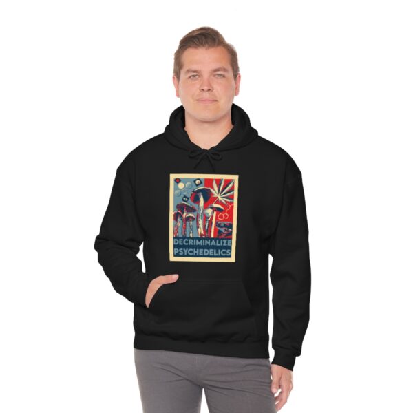 Decriminalize Psychedelics Unisex Hoodie 11 Color Options - Image 6