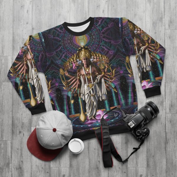 Krishna’s Cosmic Form Unisex Sweatshirt - Image 4