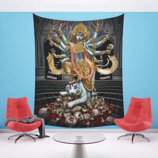 Kali-Durga Wall Tapestry - Image 3