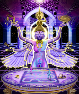 The Game of Existence 20 x 24 Metal Print