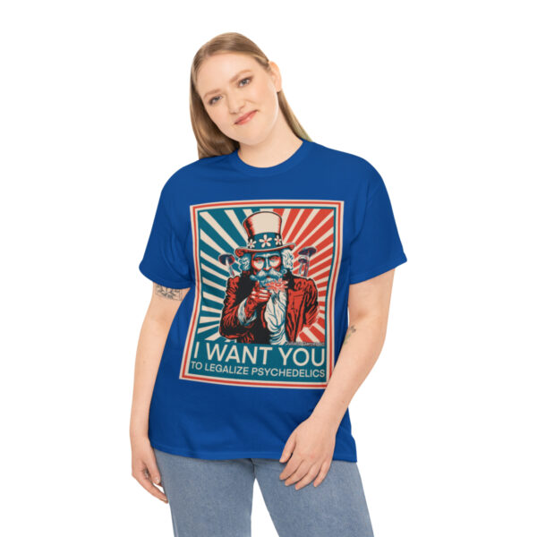 "I Want You to" Unisex Cotton Tee 8 Color Options - Image 100