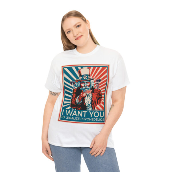 "I Want You to" Unisex Cotton Tee 8 Color Options - Image 16