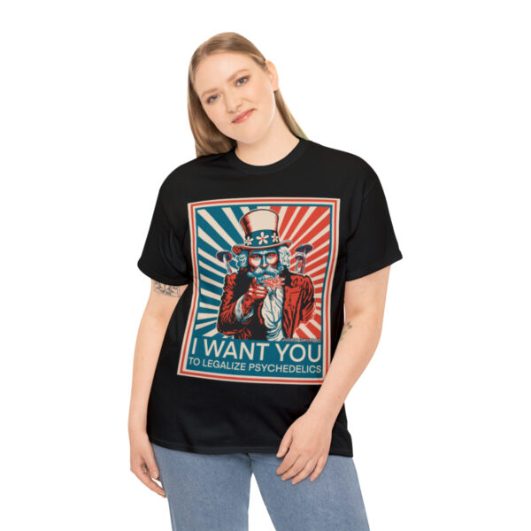 "I Want You to" Unisex Cotton Tee 8 Color Options - Image 4