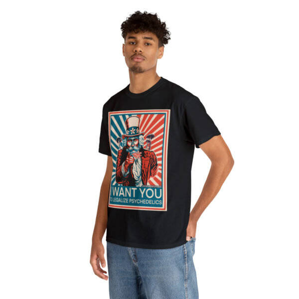 "I Want You to" Unisex Cotton Tee 8 Color Options - Image 6