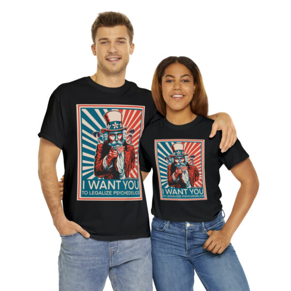 "I Want You to" Unisex Cotton Tee 8 Color Options - Image 10