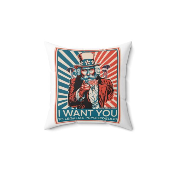 "I Want You To" Spun Polyester Square Pillow - Image 5