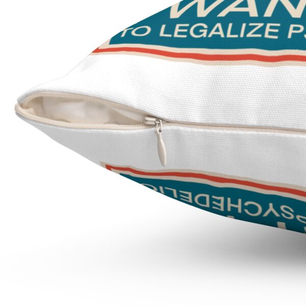 "I Want You To" Spun Polyester Square Pillow - Image 6