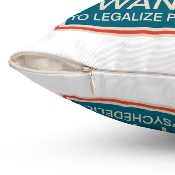 "I Want You To" Spun Polyester Square Pillow - Image 3