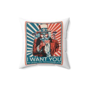"I Want You To" Spun Polyester Square Pillow