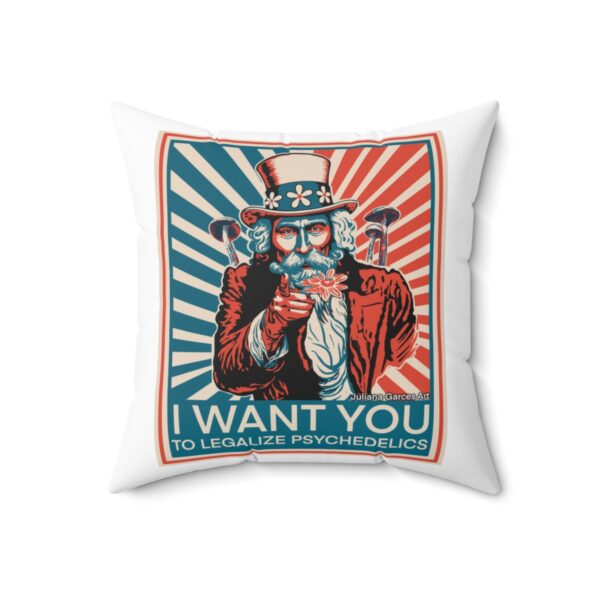"I Want You To" Spun Polyester Square Pillow - Image 8