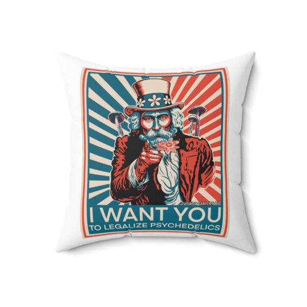 "I Want You To" Spun Polyester Square Pillow - Image 7