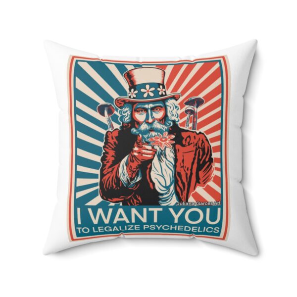 "I Want You To" Spun Polyester Square Pillow - Image 11