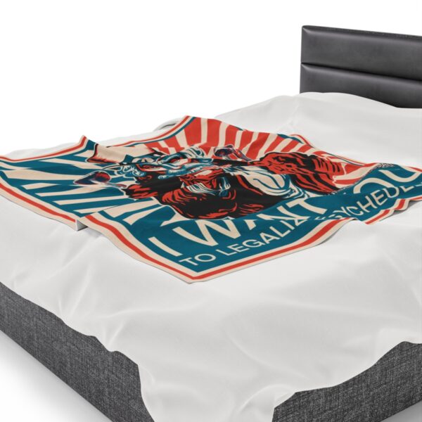 "I Want You To" Velveteen Plush Blanket - Image 7