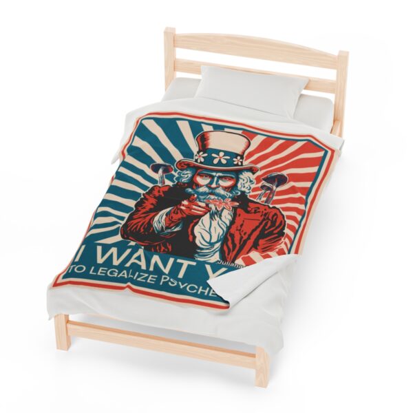 "I Want You To" Velveteen Plush Blanket