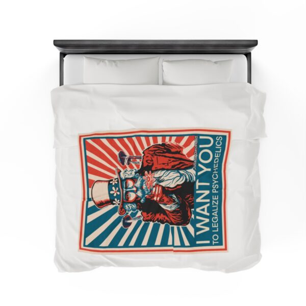 "I Want You To" Velveteen Plush Blanket - Image 8