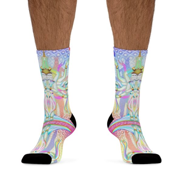 "Beyond Duality" Eco-Friendly Recycled Poly Socks - Image 3