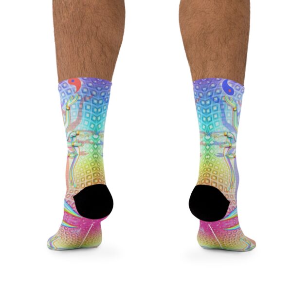 "Beyond Duality" Eco-Friendly Recycled Poly Socks - Image 4