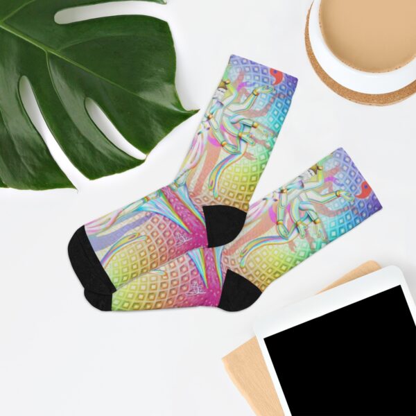 "Beyond Duality" Eco-Friendly Recycled Poly Socks - Image 7