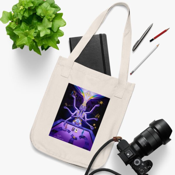 "The Infinite Self Plays the Game" Eco-Friendly Organic Tote Bag - Image 7