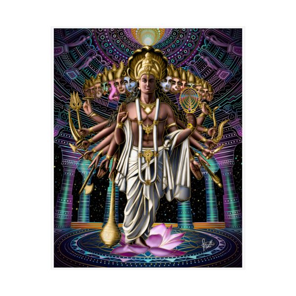 "Krishna's Cosmic Form" Print - Image 18