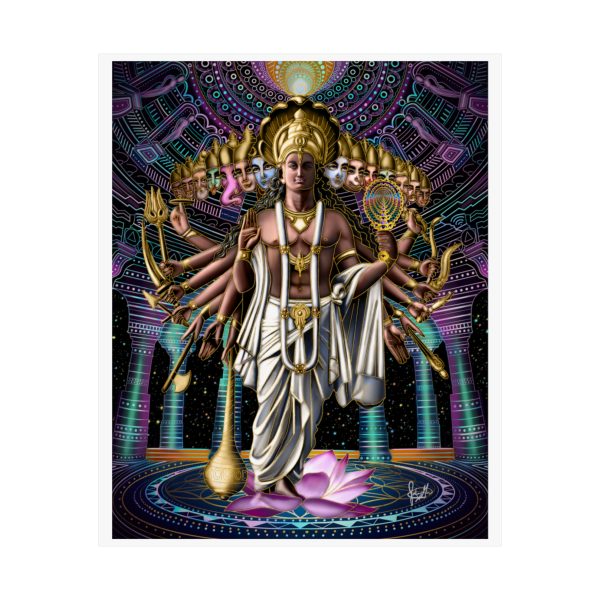"Krishna's Cosmic Form" Print - Image 2
