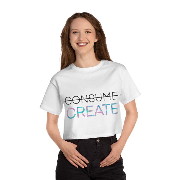 Create Women's Cropped T-Shirt - Image 3