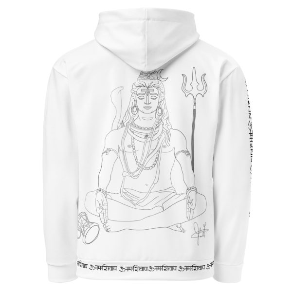Shiva Hoodie (Limited Edition of 111) - White - Unisex - Image 4