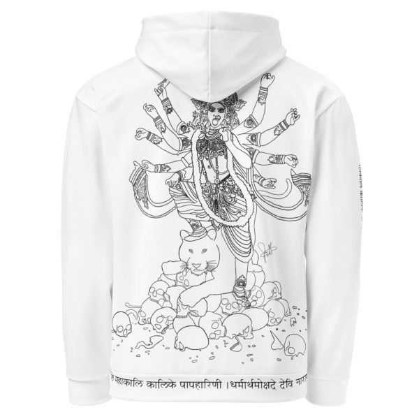 Kali-Durga Hoodie (Limited Edition of 111) - White - Unisex - Image 4