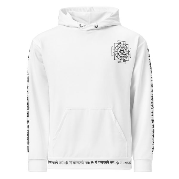 Ganesha Hoodie (Limited Edition of 111) - White - Unisex - Image 2