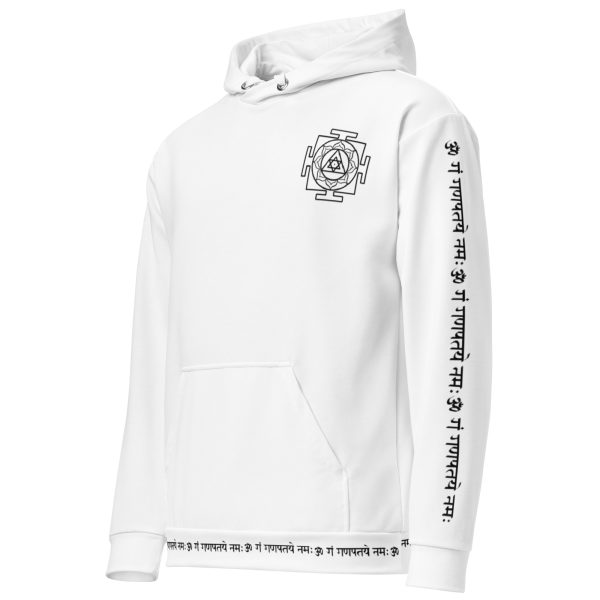 Ganesha Hoodie (Limited Edition of 111) - White - Unisex - Image 3